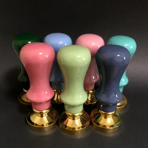 Mini Maccaron handvat Wax Seal Stamp-gepersonaliseerde afdichting Wax Stamp-aangepaste Wax Stamp-huwelijk uitnodiging Wax Seal Stamp 20mm-50mm Stamp