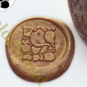 S1206 Ganesh Elephant Seal bollo della cera, ceralacca bollo, bollo della cera, timbro di tenuta