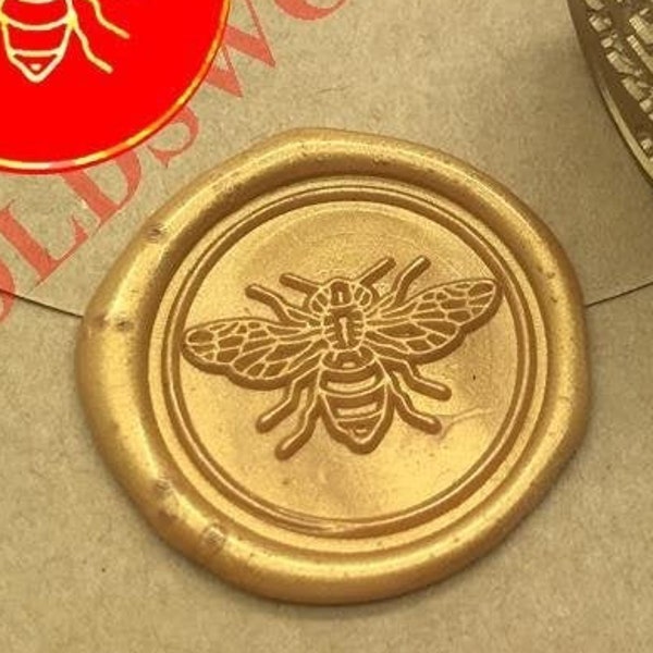 Bee Wax Seal Stamp - Honeybee Wax Stamp - Bee Sealing Wax Stamp - Insects Sealing Wax Stamp - Package Decoration Wax Seal Stamp S1922