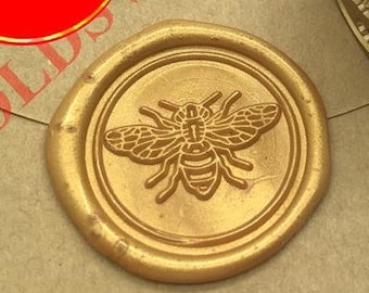 Bee Wax Seal Stamp - Honeybee Wax Stamp - Gift Package Wax Seals Kit - Insects Sealing Wax Stamp - Package Decoration Wax Seal Stamp S1922