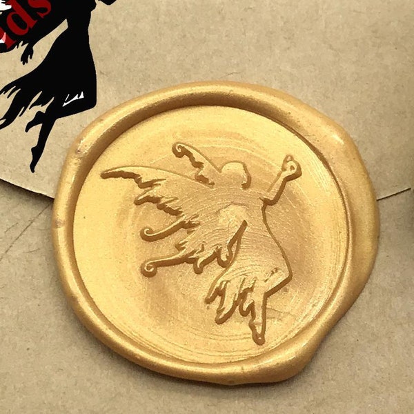 Flower Fairy Wax Seal Stamp Wedding Invitation Sealing Wax Stamp Kits Custom Wax Seal Paper Wooden Gift Box Package S1959