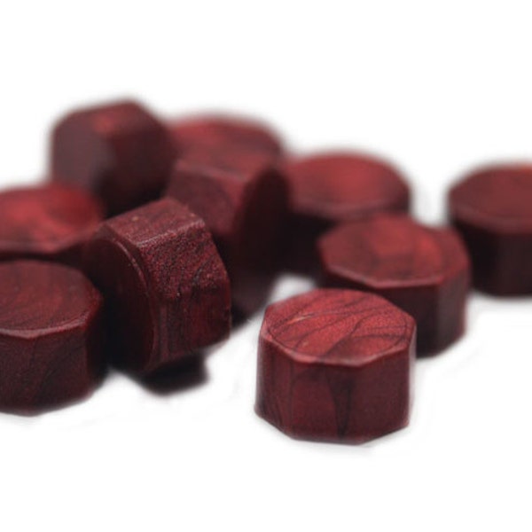 35 Pcs Burgundy Sealing Wax Beads for Wax Seal Stamp S001