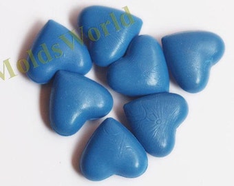 17Pcs Blue Heart Shape Sealing Wax Beads for Wax Seal Stamp S108