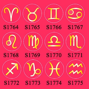 Guarnizione della cera di costellazione dello zodiaco di francobolli nozze invito ceralacca timbro scatola di legno carta Kit Ariete Toro Gemelli Cancro Leo Virgo bilancia