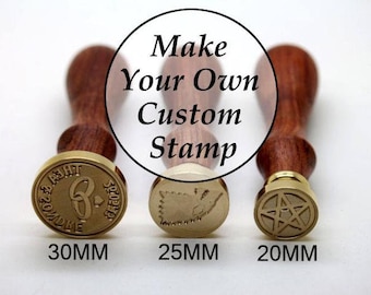 Custom Wax Seal Stamp - Personalized Sealing Wax Stamp - Wedding Invitation Wax Stamp Kit - Custom Monogram Wedding Seal - 20mm~50mm Stamp