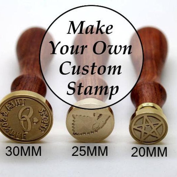 Custom Wax Seal Stamp - Personalized Sealing Wax Stamp - Wedding Invitation Wax Stamp Kit - Custom Monogram Wedding Seal - 20mm~50mm Stamp