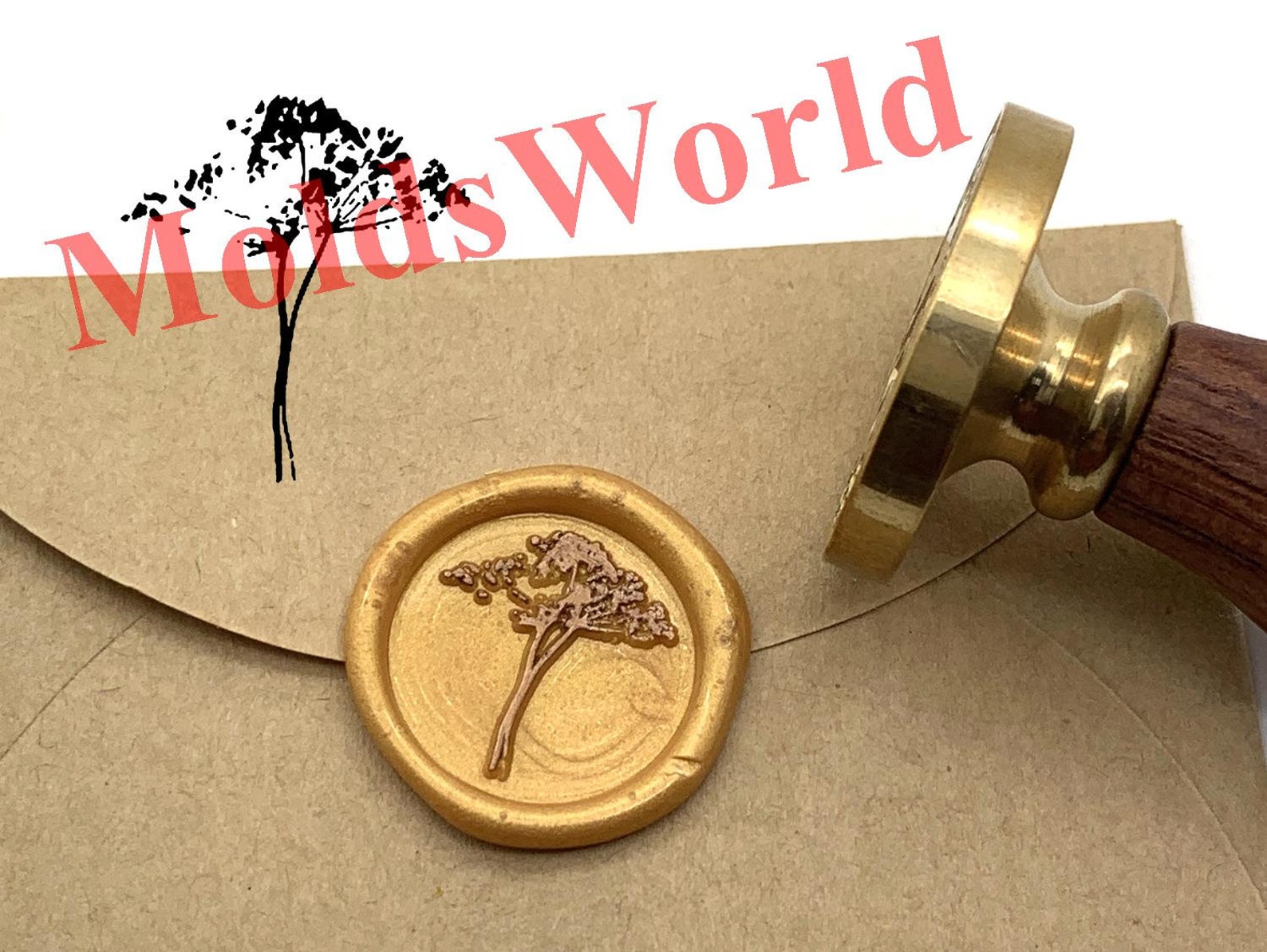 Moon Phases Sceau De Cire Timbre 25Mm Triphasé Déesse Cire Timbre Magic Array Timbres De Cire À