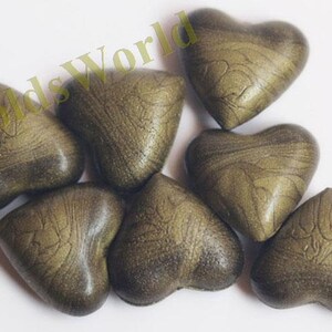 S128 17Pcs Army Green Heart Shape Sealing Wax Beads for Wax Seal Stamp