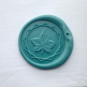 Leaf Wax Seal Stamp - Bladeren Bruiloft Uitnodiging Wax Stempel - Uitnodiging Afdichting Wax Stamp Kit - Polygon Wax Seal Stamp 35mm 40mm Stempel S2035