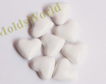 17Pcs White Heart Shape Sealing Wax Beads for Wax Seal Stamp S117