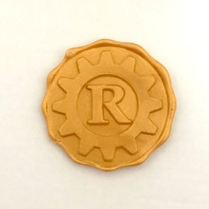 Gepersonaliseerde initialen Wax Seal Stamp-tandwiel Seaing Wax Stamp-aangepaste uitnodiging Wax Stamp-gepersonaliseerde monogram Wax Seal Stamp