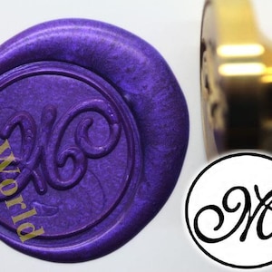 Alphabet Letter &quot; M &quot; Wax Seal Stamp , Sealing wax stamp, wax stamp, sealing stamp S1100