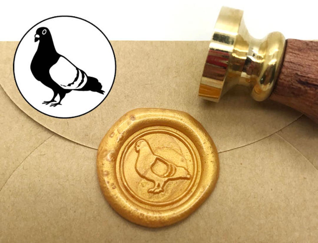 CRASPIRE Crow Wax Seal Stempel Krans Vintage Zegellak Stempels Raven 30mm Verwijderbare Messing Hoofd met Houten Handvat voor Bruiloft Uitnodigingen Enveloppen Halloween Kerst Thanksgiving Gift