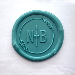 Gepersonaliseerde initialen Wax Seal Stamp Kit-Leaves Wedding Wax Stamp-aangepaste uitnodiging afdichting Wax Stamp-aangepaste initialen Wax Seal Stamp