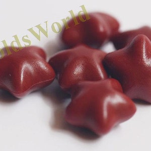 S091 22Pcs Brown Red Star Shape Sealing Wax Beads for Wax Seal Stamp