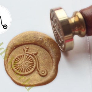 S1264 Bicycle Bike Wax Seal Stamp , Sealing wax stamp, wax stamp, sealing stamp