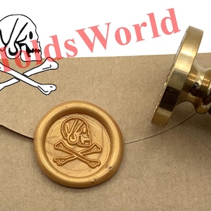 Skull Bone Sealing Wax Stamp - Wax Seal Stamp - Gift Package Wax Sealing Stamp - Personal Wax Seal Stamp S1972