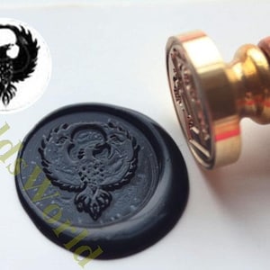 S1282 Phoenix Phenix bollo della cera sigillo, timbro di ceralacca, timbro cera, timbro di tenuta