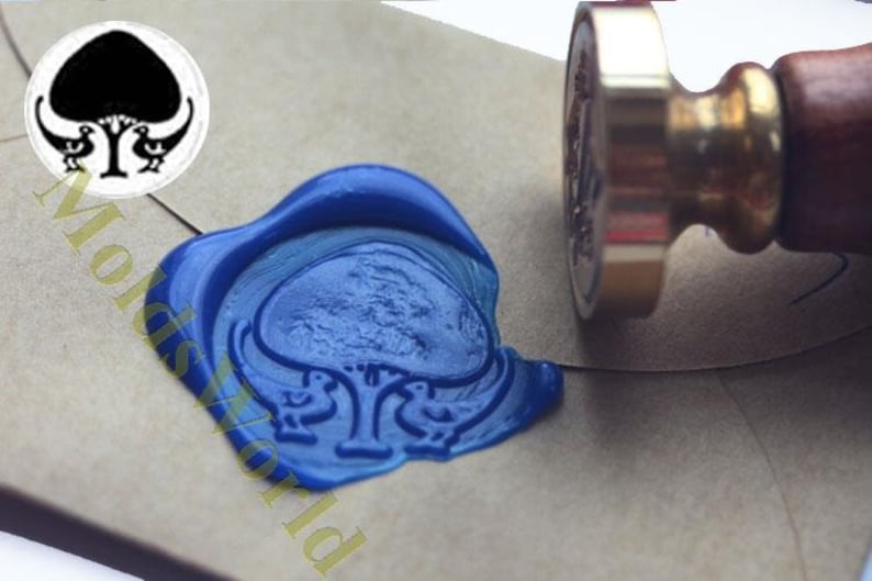 wax stamp sealing stamp S1203 Bird Under Tree Wax Seal Stamp Sealing wax stamp
