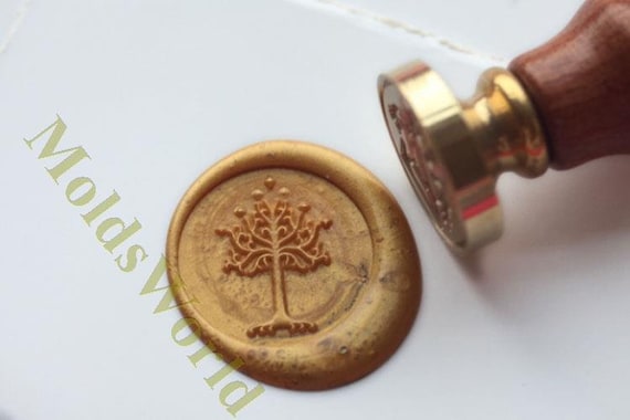 lord of the rings the white tree of gondor wax seal stamp kit etsy