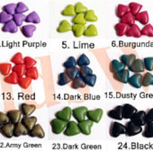 27 Kleuren Hartvorm Afdichting Wax Kralen voor Wax Seal Stamp Zwart Rood Burgunday Groen Roze Blauw Geel