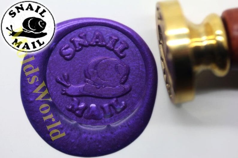 Snail Mail Wax Seal Stamp Sealing Wax Stamp Wax Stamp Etsy