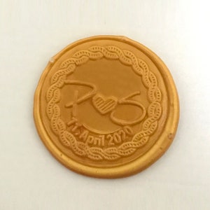 Bruiloft initialen Wax Seal Stamp-keten Seaing Wax Stamp-Daisy Chain Wax Seal Stamp-aangepaste uitnodiging Wax Seal Stamp Kit