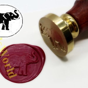S1079 Elephant Seal bollo della cera, ceralacca bollo, bollo della cera, timbro di tenuta