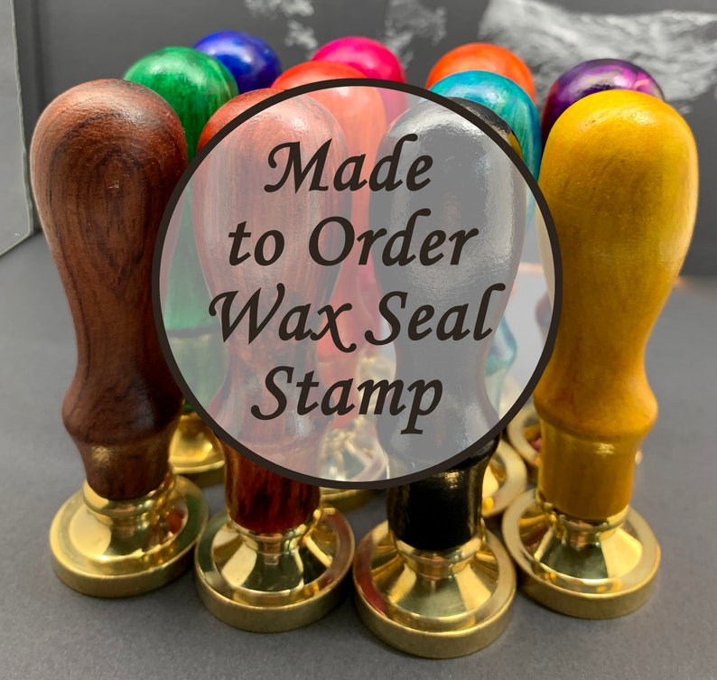 Custom Wax Seal Stamp - Personalized Wedding Invitation Wax Stamp Kit - Custom Sealing Wax Stamp - Wax Sealing Melting Stove Spoon - 20~50mm 