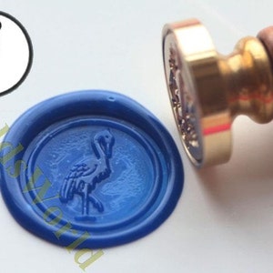 S1244 Medieval Totem Red-crowned Crane Wax Seal Stamp , Sealing wax stamp, wax stamp, sealing stamp