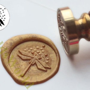 S1239 Dragonfly Wax zegel stempel, zegellak stempel, wax stempel, afdichten stempel