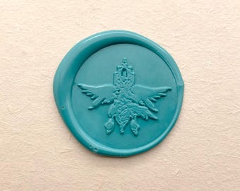 Vampire Halloween Wedding Invitation Sealing Wax Seal Kit - Strahd Zadrovich Family Crest wax seal Stamp