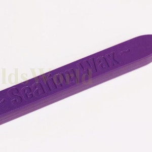 S071 1Pc Dark Purple Wicked Sealing Wax Sticks for Wax Seal Stamp ( Light up direct )