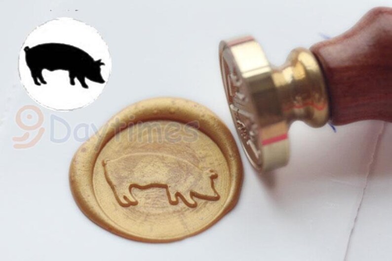 wax stamp Sealing wax stamp S1276 Pig Wax Seal Stamp sealing stamp