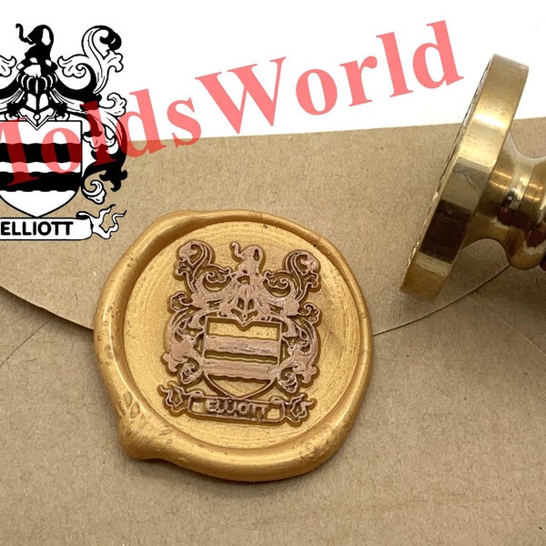 Personalisierte Familie Wappen Abzeichen Wachs Siegel Stempel Kit anpassen Siegel Wachs Stamp Party Einladung Wax Stamp