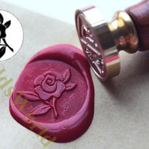 S1331 Rose Flower Wax Seal Stamp , Sealing wax stamp, wax stamp, sealing stamp