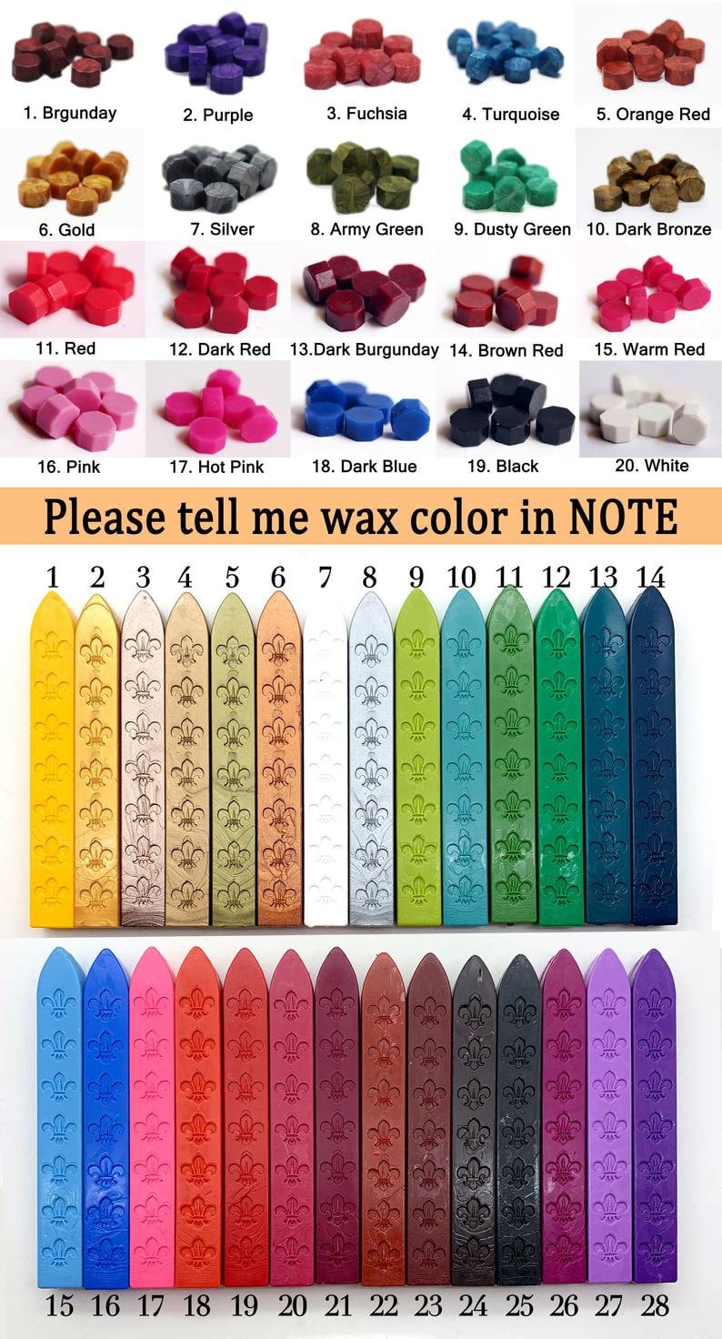 Custom Wax Seal Stamp  Personalized Sealing Wax Stamp  image 2