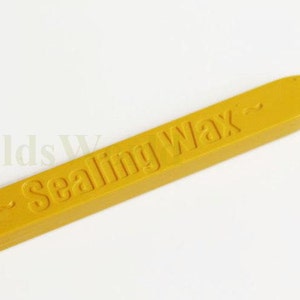 S079 1Pc Yellow Wicked Wick Sealing Wax Sticks for Wax Seal Stamp ( Light up direct )