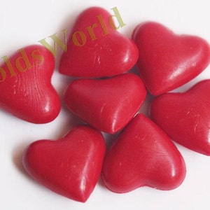 S107 17Pcs Dark Red Heart Shape Sealing Wax Beads for Wax Seal Stamp