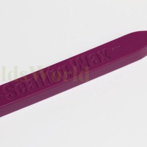 S069 1Pc rosa lila böse Docht Siegellack Sticks für Wachs-Siegel-Stempel (Leuchten direkt)