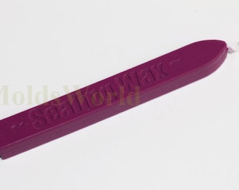 S069 1Pc Pink Purple Wicked Wick Sealing Wax Sticks for Wax Seal Stamp ( Light up direct )