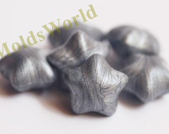 22Pcs Silver Star Shape Sealing Wax Beads for Wax Seal Stamp S097