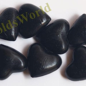 S130 17Pcs Black Heart Shape Sealing Wax Beads for Wax Seal Stamp