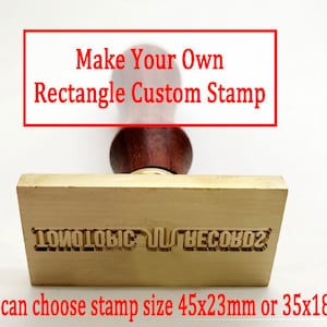 Personalisierte Rechteck Messing Wachs Siegel Stempel /Custom Wachs Siegel Stempel / Hochzeit Wachs Stempel