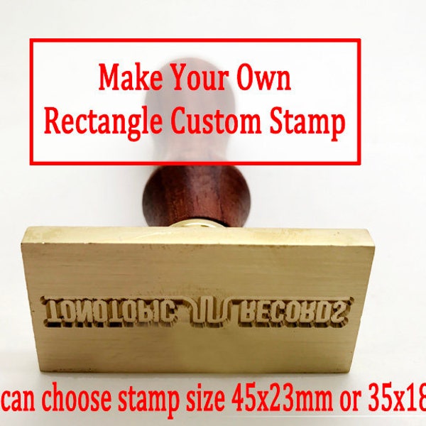 Personalized Rectangle Brass Wax Seal Stamp /Custom Wax Seal Stamp/ Wedding wax stamp