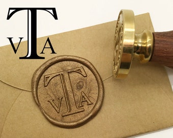 Three Letters Initials Wax Seal Stamp Personalized Monogram Custom wedding seals wedding invitation seal custom wedding stamp