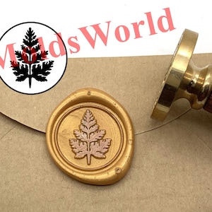 Leaf Sealing Wax Stamp - Ginkgo Leaf Wax Seal Stamp - Gift Package Wax Sealing Stamp - Letter Wax Seal Kit - Personal Wax Seal Stamp S1967