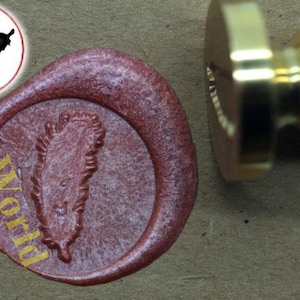 S1016 Feather Wax Seal Stamp , Sealing wax stamp, wax stamp, sealing stamp