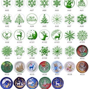 Kit di sigillo di cera di buon Natale, kit di sigillo di cera fiocco di neve, timbro di cera di alce, timbro di ceralacca di renna, pupazzo di neve Natale