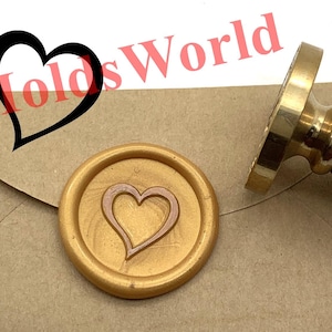 Heart Sealing Wax Stamp - Wax Seal Stamp - Gift Package Wax Sealing Stamp - Personal Wax Seal Stamp S1975